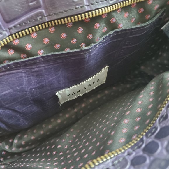 Chic Purple Crocodile-Embossed Women's Bag - Picture 10 of 16